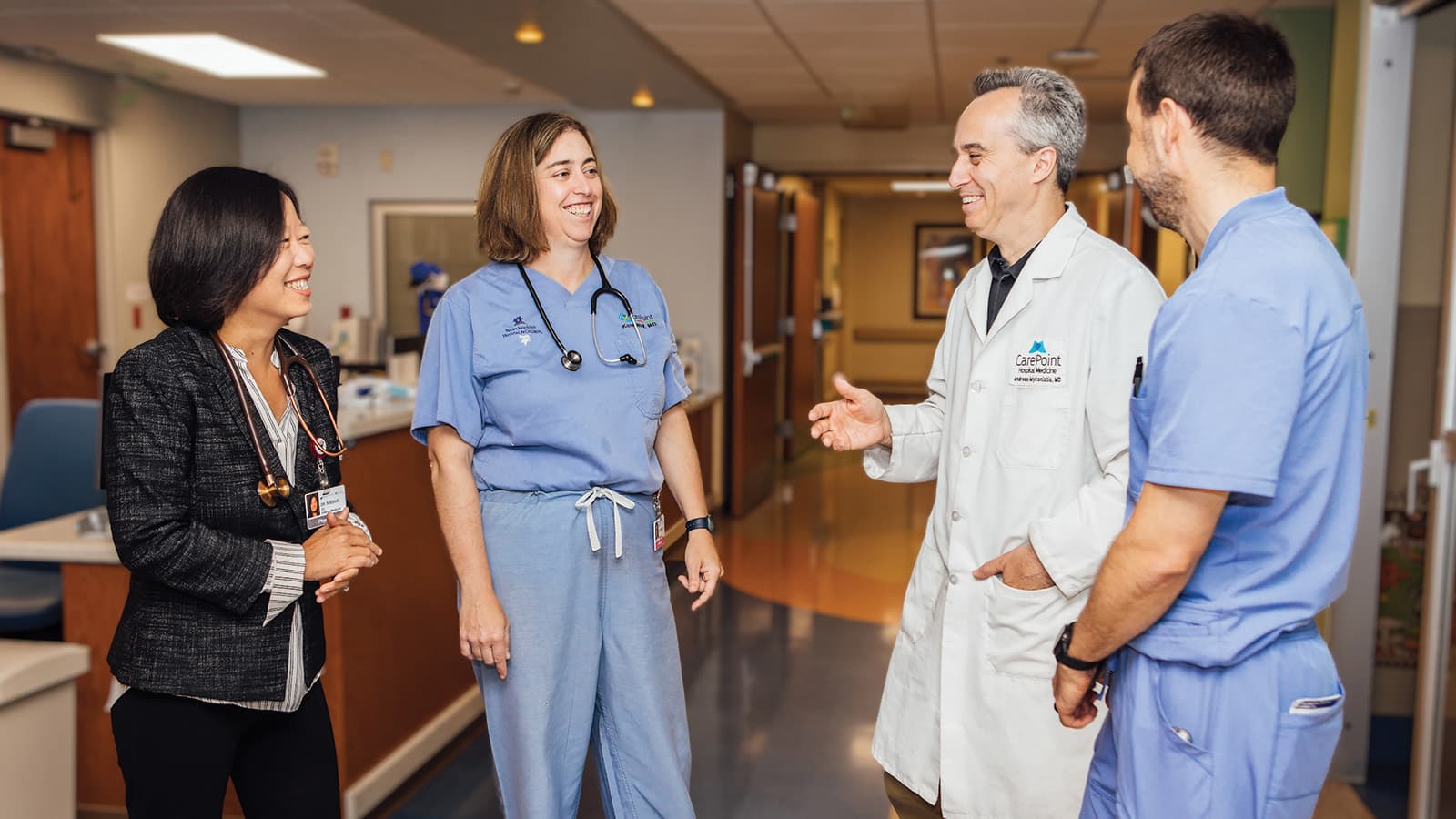 Group of CarePoint physicians standing together