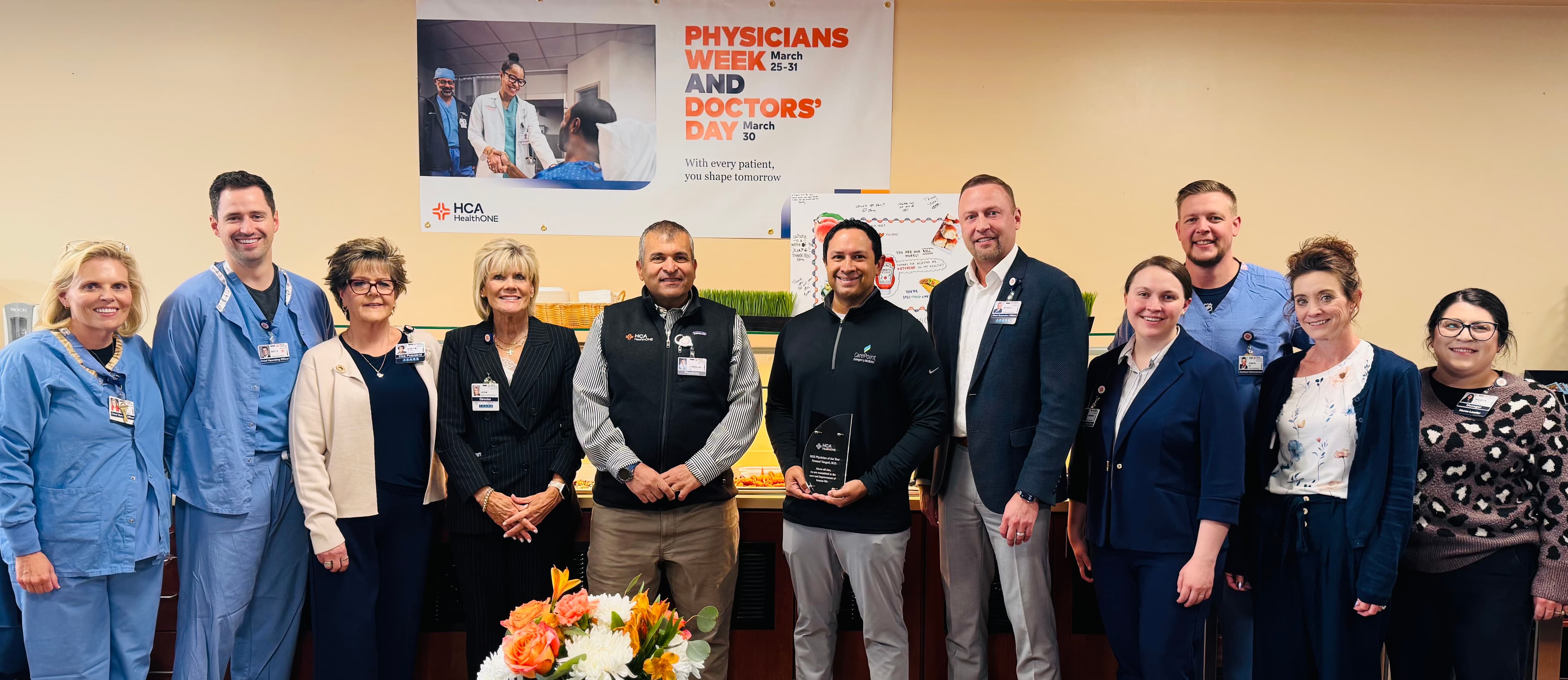 Pramod Vangeti was named HCA HealthONE Mountain Ridge's 2025 Physician of the Year